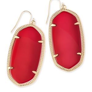 Red Kendra Scott earrings